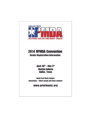 Fillable Online Printmusic Rpmda Convention Retail Print Music