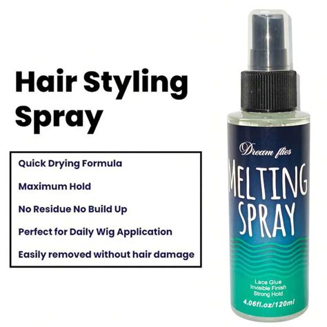 120ml Lace Melting And Holding Spray Glue Less Hair Adhesive For Wigs Lace Bond Adhesive Spray