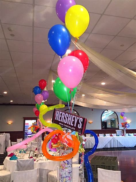 Sweet 16 Candy Themed Centerpieces