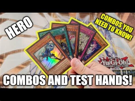 HOW TO PLAY A HERO DECK COMBOS AND TEST HANDS AUGUST 2023 YUGIOH