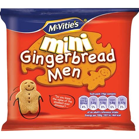 Mcvities Mini Gingerbread Men X X G