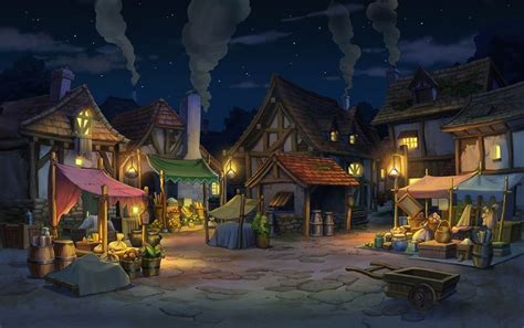 Labyrinthia Marketplace Night Characters Art Professor Layton Vs