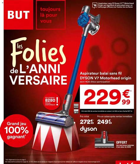 Promo Aspirateur Balai Sans Fil Dyson V Motorhead Origin Chez But