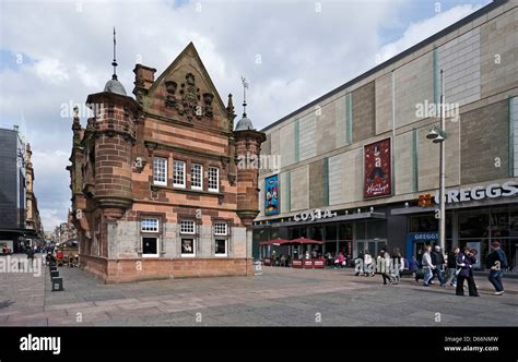 The Old Glasgow Subway Entrance And St Enoch Shopping Centre At St