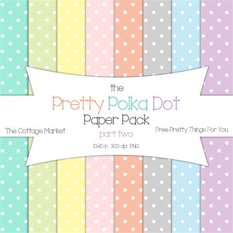 Free Printable Scrapbook Paper Polka Dot