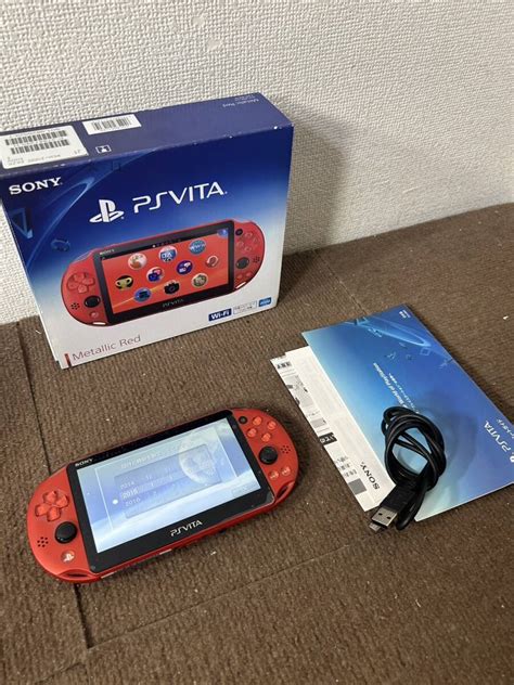 日本代購代標第一品牌【樂淘letao】－【中古品】psvita 本体 メタリックレッド Sony Playstation Vita Pch