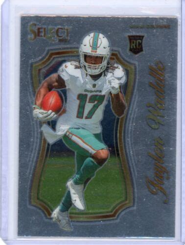 Jaylen Waddle Select Certified Rookie Card Rc Miami Dolphins Scr