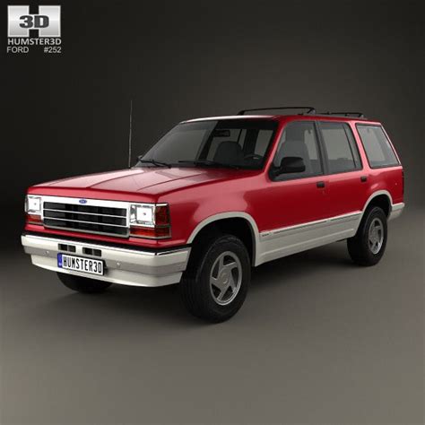 3D model of Ford Explorer 1990 | Ford explorer, Ford, Car