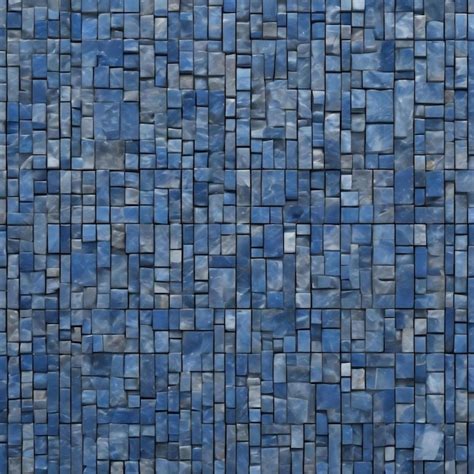 Premium AI Image | A blue and gray mosaic of a stone mosaic