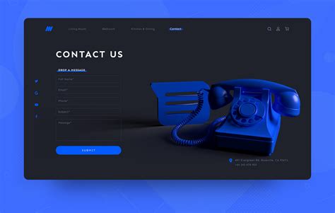 Contact us page UI - (Freebie) :: Behance