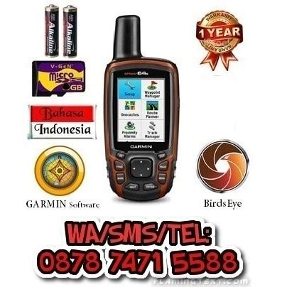 Jual Dijual GPS GARMIN GPSMAP 64s 8GB Memory Peta Indonesia Murah