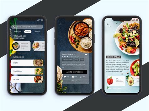 Free Design Materials 30 Excellent Recipe App Ui Examples For Your