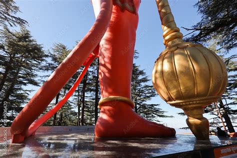 Shri Hanuman Jakhu Big Huge Statue In Jakhu Temple In Shimla Or Simla