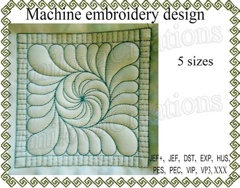 Quilt Block Machine Embroidery Designs Quilt By The Block Etsy