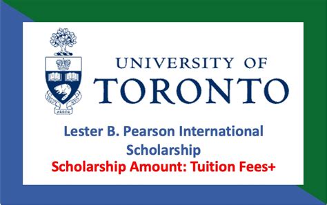 Lester B Pearson International Scholarship Program 2023