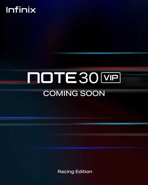 Infinix Note 30 VIP Racing Edition Officially Confirmed Launch