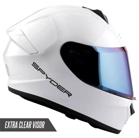 Spyder Spike Full Face Pearl White Full Face Helmet