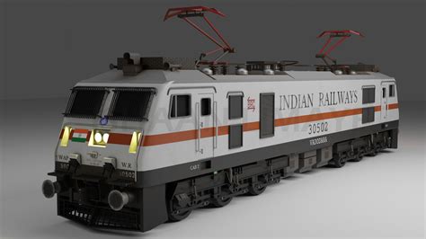 Artstation Indian Railways Locomotive Wap 7