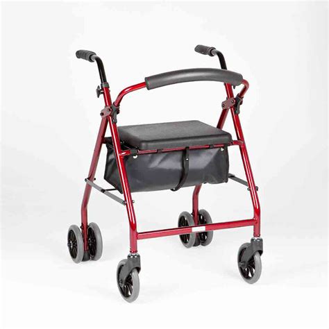 Ellipse 6” Push Down Rollator Wheeled Walkers Mobility Walkers