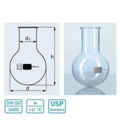 Duran Round Bottom Flask Wide Neck Polyscientific