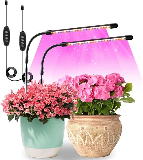 Lpmzmbl Full Spectrum Led Grow Lights For Indoor Plants Growing With Auto Onoff