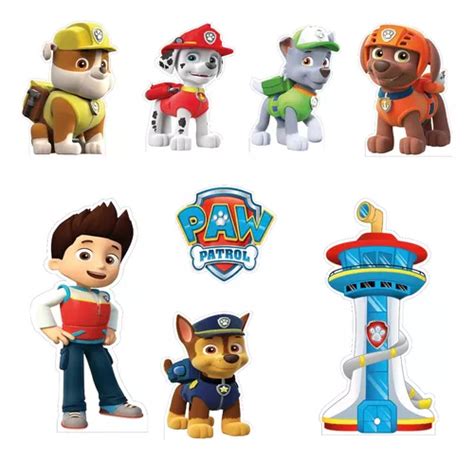 Figuras Paw Patrol Base R Gida Kit Pzas Coroplast En Venta En