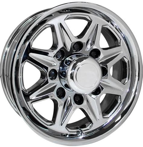 Sell 4 NEW 16 Chromed Aluminum Type T03 Trailer Wheels Rims 8 Lug