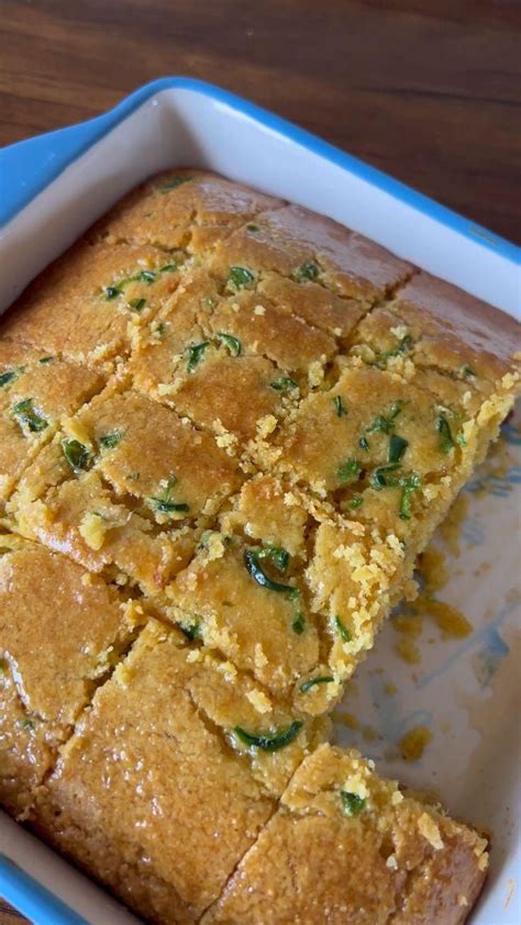 Honey Jalapeno Cornbread Fufus Kitchen Video Recipe Video Corn Bread Recipe Recipes