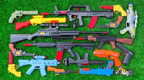 Collecting 7 Sniper Rifles And AK47 Guns Super Machine Gun Spider Man