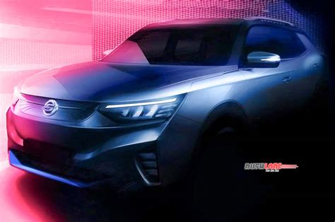 SsangYong Tivoli E100 EV teased - Foreign Mahindra XUV300 Electric ...