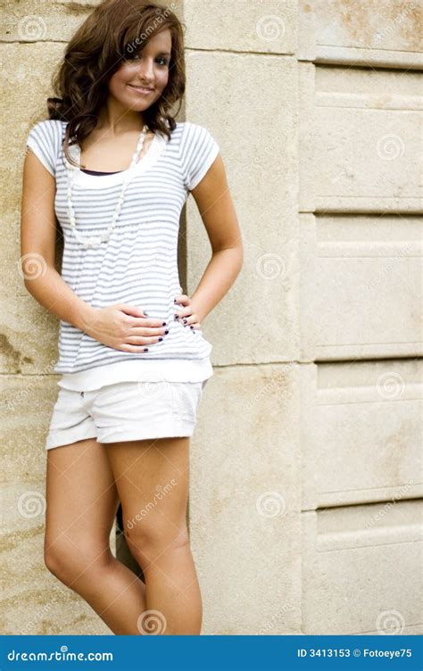 Casual Teen Fashion Model stock image. Image of standing - 3413153