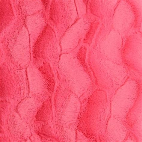 Hot Pink Minky Stella Fabric 58 Wide Sold By The Yard Etsy