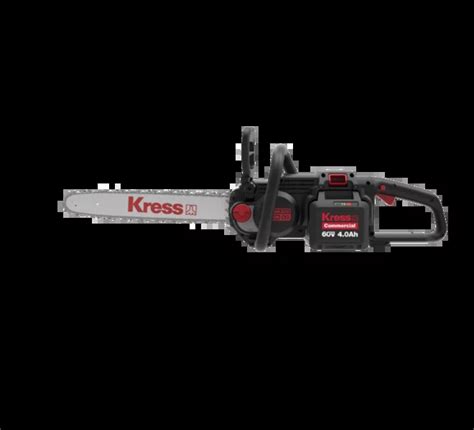 KRESS 60V 35cm Brushless Chainsaw KG367E 9 Bundle Kit 2 Ah Battery