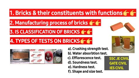 Types Of Tests On Bricks Crushing Strength Test Of Brick