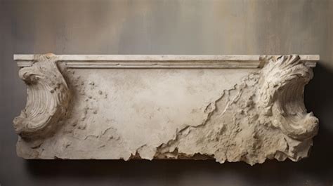 Premium AI Image | A photo of a plaster keystone with a weathered ...