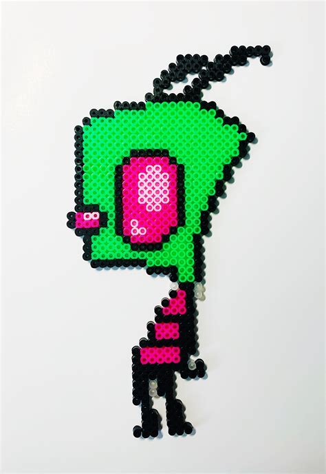 Zim Invader Zim Perler Bead Wall Hanging Sprite Etsy