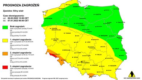 Ostrze Enie Przed Silnym Wiatrem Na Niedziel I Noc Z Niedzieli Na