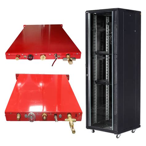 Durability Server Automatic Fire Suppressor Automatic Clean Gas Red