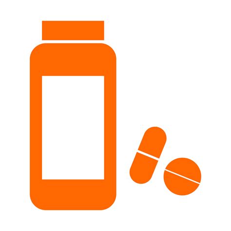 Pills bottle on white background 4793784 Vector Art at Vecteezy