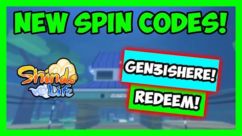 500 SPINS NEWEST Shindo Life Codes For GEN 3 Free Spins Rell