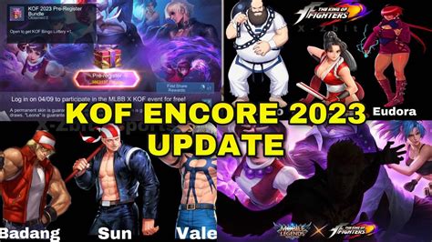 NEW KOF 2023 UPDATE KOF NEW SKIN FREE SKIN MLBB NEW EVENT MOBILE