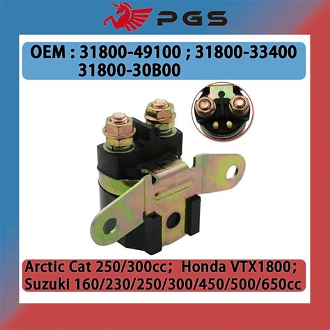 Pgs Starter Relay Solenoid For Honda Vtx Arctic Cat