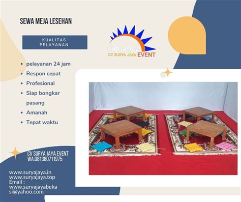 Menyewakan Meja Lesehan Kotak Untuk Acara Bukber Ramadhan B