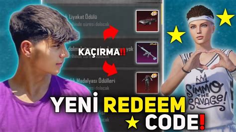 YENİ REDEEM CODE PUBG MOBİLE 2024 KOMUTAN SETİ VEREN REDEEM KODLAR PUBG