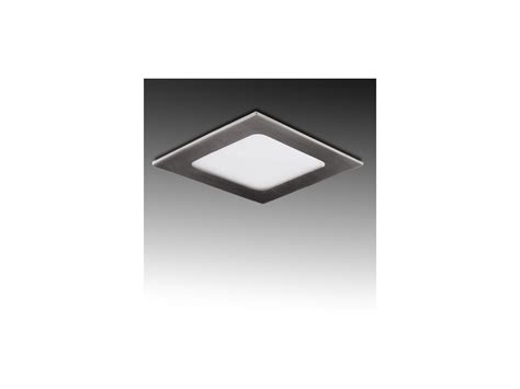 Pannello Led Quadrato Slim Acciaio Satinato Nichel W Ip Incasso Faro