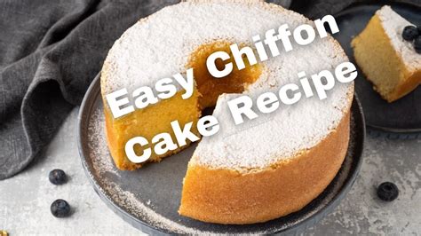 Quick And Easy Chiffon Cake Recipe A Step By Step Guide For Beginners