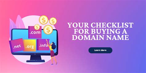 Your Checklist For Buying A Domain Name