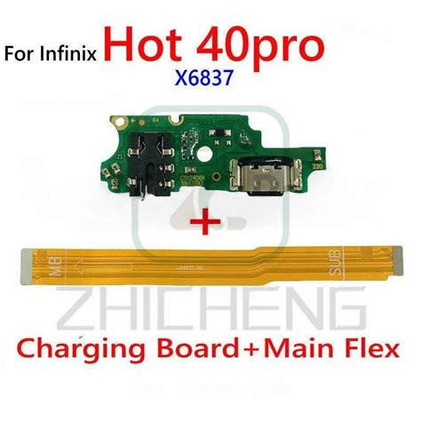 With Ic Usb Charge Board For Infinix Hot 40pro Hot 40 Pro X6837 Charger USB Charging Port Board