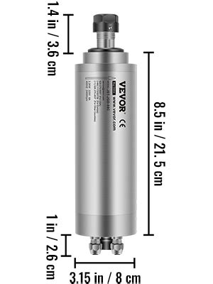 Motor De Husillo Vevor Kw Motor De Husillo Cnc Refrigerado Por Agua