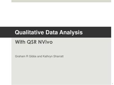 Ppt Qualitative Data Analysis Powerpoint Presentation Free Download Id6618678